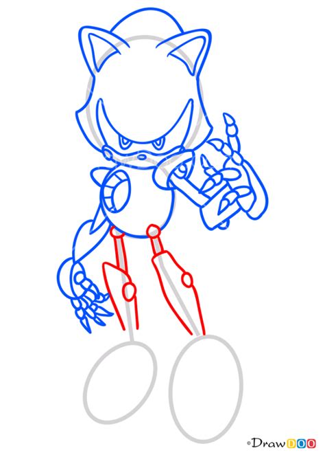 How To Draw Metal Sonik Sonic The Hedgehog