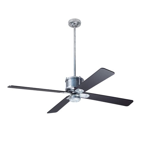 Transitional galvanized indoor ceiling fan. Machine Age Galvanized Ceiling Fan | Barn Light Electric