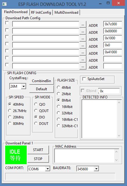 Esp8266 Wifi Software Esp Flash Download Tool Flasher