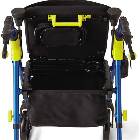 Medline Premium Empower Rollator Walker With Seat Folding Rolling