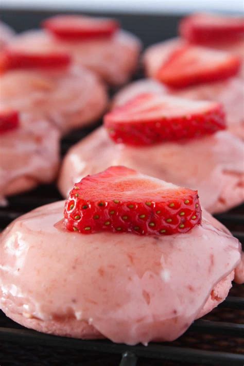 Easy Strawberry Cake Mix Cookies Practically Homemade