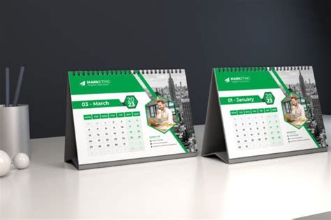 12 Page Desk Calendar Design 2023 Graphic By Graphiexperto · Creative