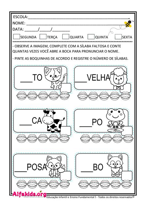 Atividade Para O 1º Ano