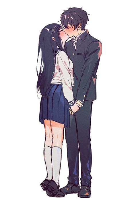 Twitter Anime Kiss Anime Couple Kiss Cute Anime Coupes
