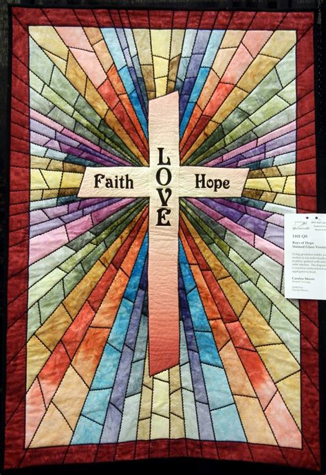Quilt Inspiration Cross Quilt Stained Glass Quilt Quilt Patterns Free