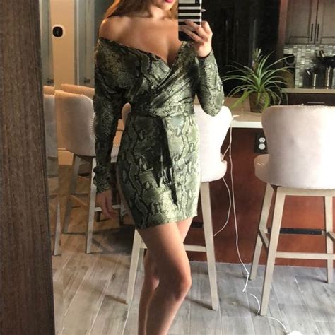 Fashion Nova Dresses And Skirts Snakeskin Print Mini Dress Nova Dresses