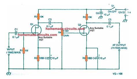 common source fet amplifier circuit diagram