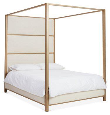Bed canopy is made of 100% natural linen, it has antibacterial and antyallergenic properties, making it perfect for. Sorrento Canopy Bed, Opaque Gold/Ivory Linen in 2020 (With ...