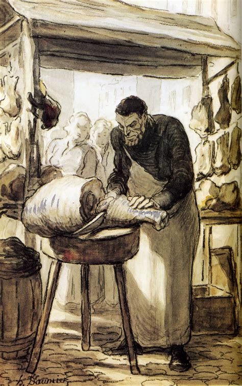 The Butcher Honore Daumier Encyclopedia Of Visual Arts