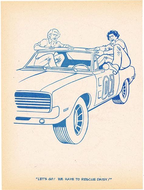 Dukes of hazzard car coloring pages. Coloring book page Dukes of Hazzard angry jump into ...
