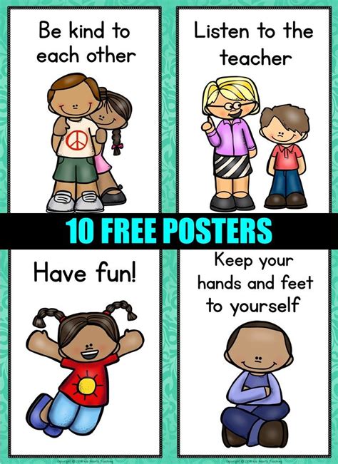 Editable Classroom Rules Posters Free Classroom Decor For Back To