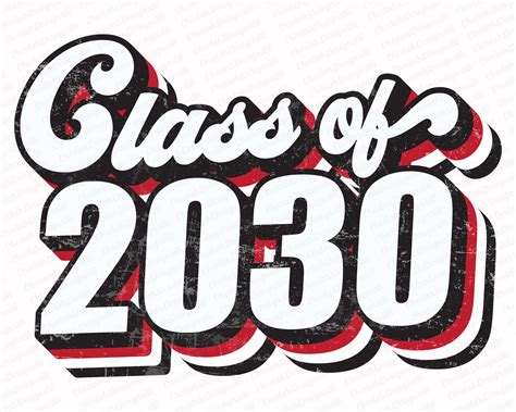 Class Of 2030 Sublimation Png Retro Sublimation Designs Etsy
