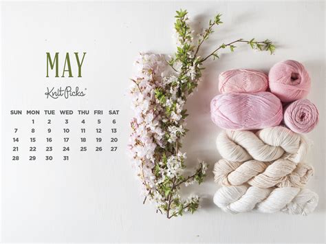 Free Downloadable May Calendar The Knit Picks Staff Knitting Blog
