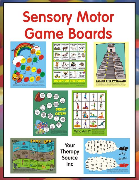 Sensory Motor Game Boards Your Therapy Source