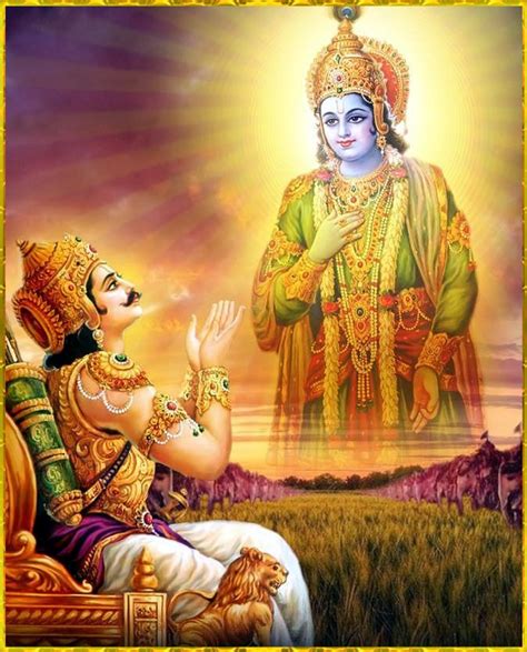 Vishnu Art — Shri Krishna And Arjuna Artist Indra Sharma Shri Radha