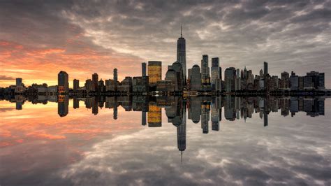 New York City Skyline Wallpaper 4k Wide Screen Wallpa