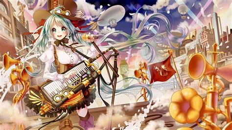 Hatsune Miku Vocaloid Wallpaper By Pixiv Id 1521568 2014179