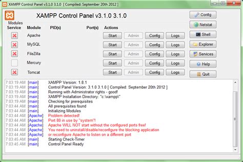 Cara Mengatasi Port In Use By System Apache Xampp Arifweb Mobile
