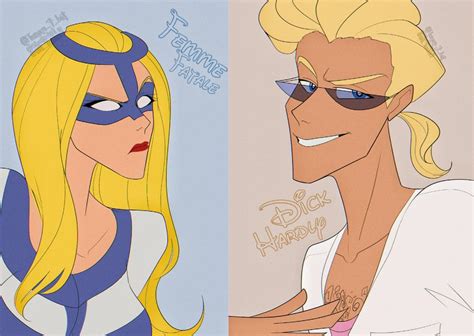 femme fatale and dick hardly from the powerpuff girls made by me alternativeart
