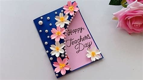 Mukta Art And Craft Teachers Day Card Teachers Day Greeting Card Diy