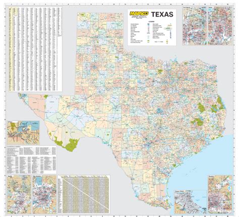 Texas Wall Map With Roads By Map Resources Mapsales Images