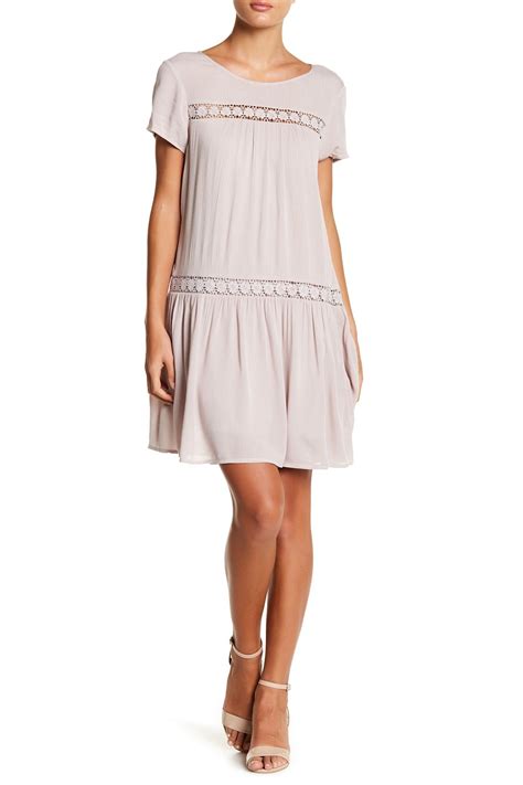 Lace Inset Drop Waist Dress By Dual Nature On Nordstromrack