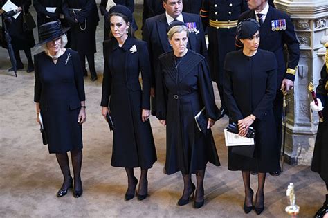 Kate Middleton And Meghan Markle At Queen Elizabeth Iis Funeral Photo