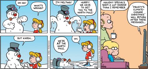Not So Frosty Christmas Comics Holiday Comics Foxtrot Comics By