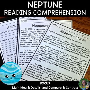 Neptune Reading Comprehension Passages By The Happy Learning Den