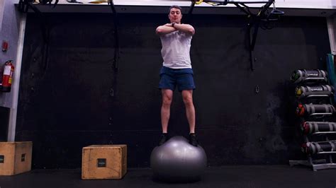 tutorial learn to squat on an exercise ball or fitball youtube