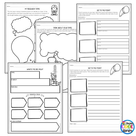 Research Skills Graphic Organizers And Printables Staying Cool In The