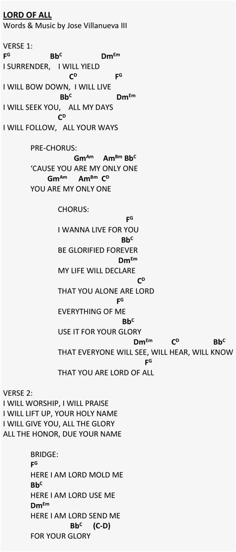 Praise And Worship Chords Document Transparent Png 2550x3300 Free