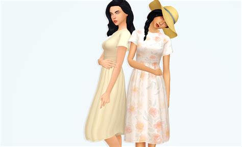Sims 4 Cc — Kumikya Ivy Dress Its An Early Summer Here In