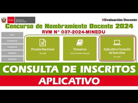 Aplicativo De Consulta De Inscritos Al Proceso De Nombramiento Docente