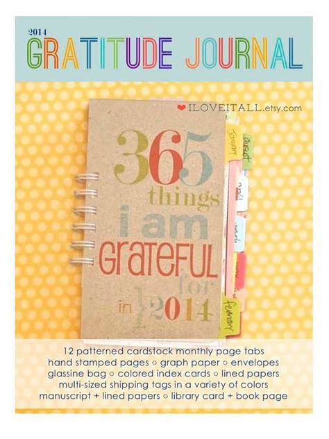 Gratitude Journal 365 Things I Am Grateful For Gratitude Etsy