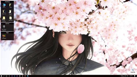 Desktophut Blossom And Anime Girl Live Wallpaper Youtube