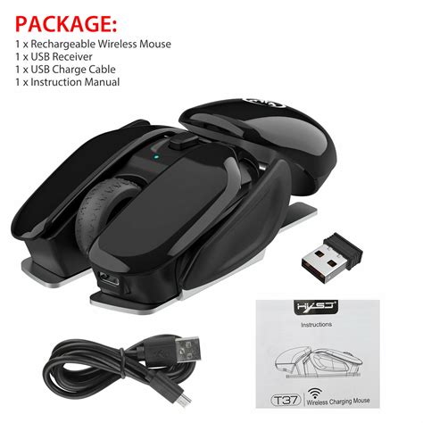 Silence 24ghz Wireless Gaming Mouse Rechargeable Ergonomic Adjustable