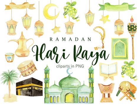 Hari Raya Clipart Ramadan Clipart Eid Al Fitr Download Etsy Australia