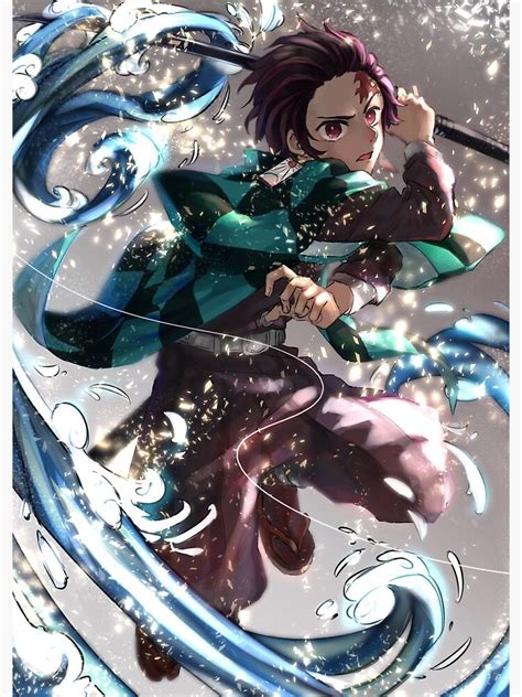 Demon Slayer Tanjiro Poster By Lawliet1568 Dibujos De Anime Arte