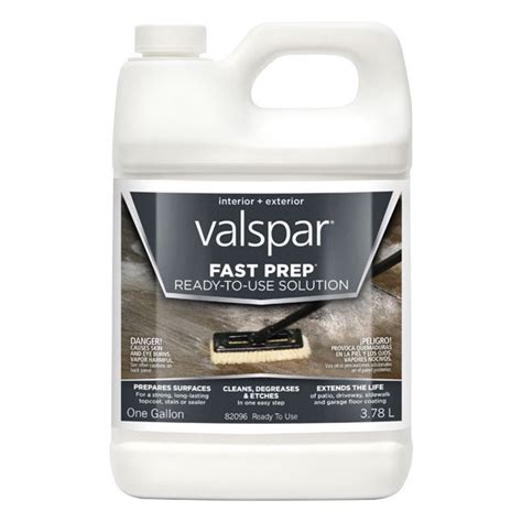 Valspar offers an extensive array of interior and exterior paint, stain & sealant products to fit your project needs. Valspar All-In-One Transparent No Color Concrete Etching ...