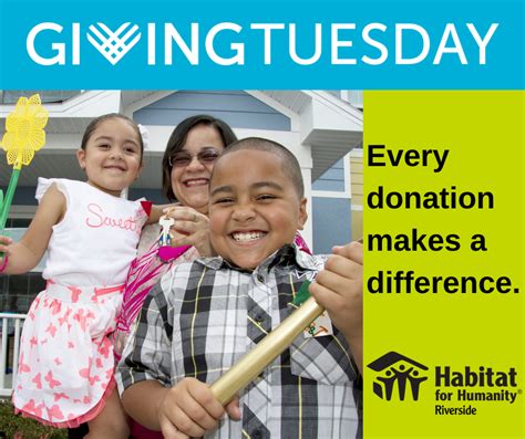 giving tuesday habitat for humanity riverside inc
