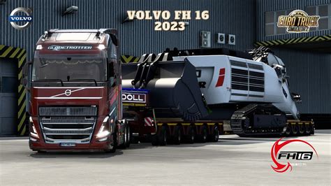 Volvo Fh16 2023 D13tc D13k Engine Sound 10 Eixos Mega Escavadeira Ets2
