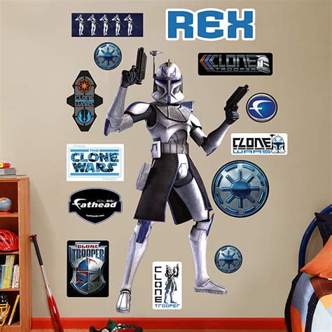 Rex Clone Wars Wall Decal Shop Fathead® For Star Wars Cartoons Decor