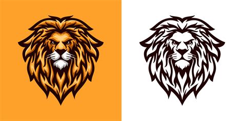 Lion Head Vector Art Icons And Graphics For Free Download