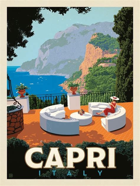 Anderson Design Group World Travel Italy Capri Vintage Travel