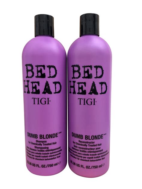 Tigi Bed Head Dumb Blonde Duo Shampoo Reconstructor Oz Each
