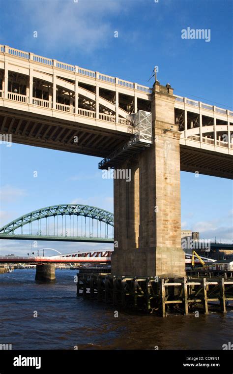 Tyne Bridges Newcastle Upon Tyne England Stock Photo Alamy
