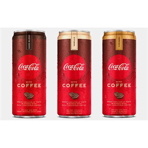 Coca Cola With Coffee In Can Vanilla And Dark Blend Coke With Coffee