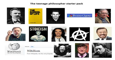 The Teenage Philosopher Starter Pack Starterpacks