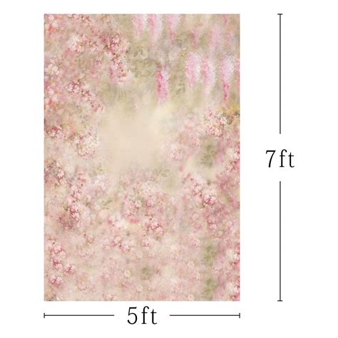 Mehofoto Newborn Pink Floral Backdrop Spring Photo Studio Booth